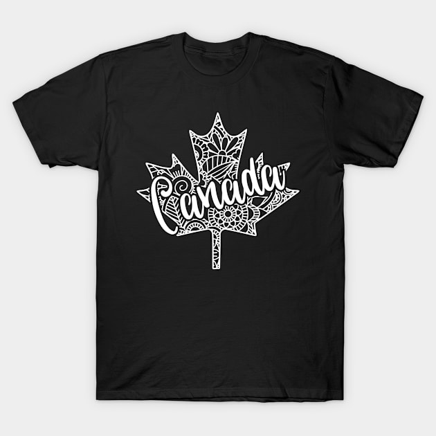 Canada Maple Leaf T-Shirt by JKFDesigns